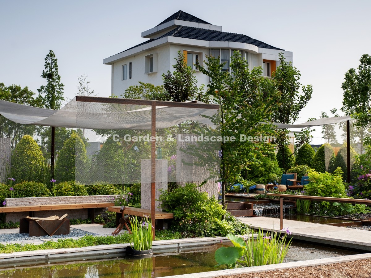 2020 海宁 |  200㎡ | 展示花园 | 现代自然风（植物施工）006