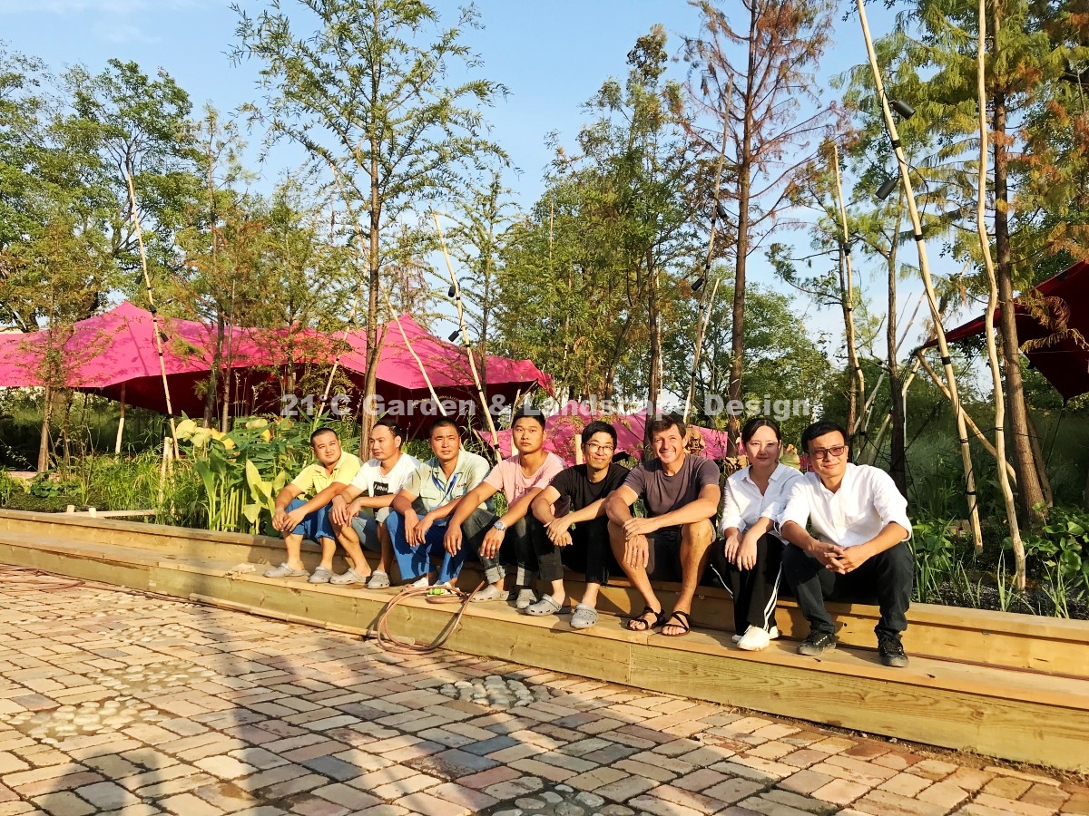 2019-武汉-200㎡-展示花园-波西米亚（植物施工） (10)