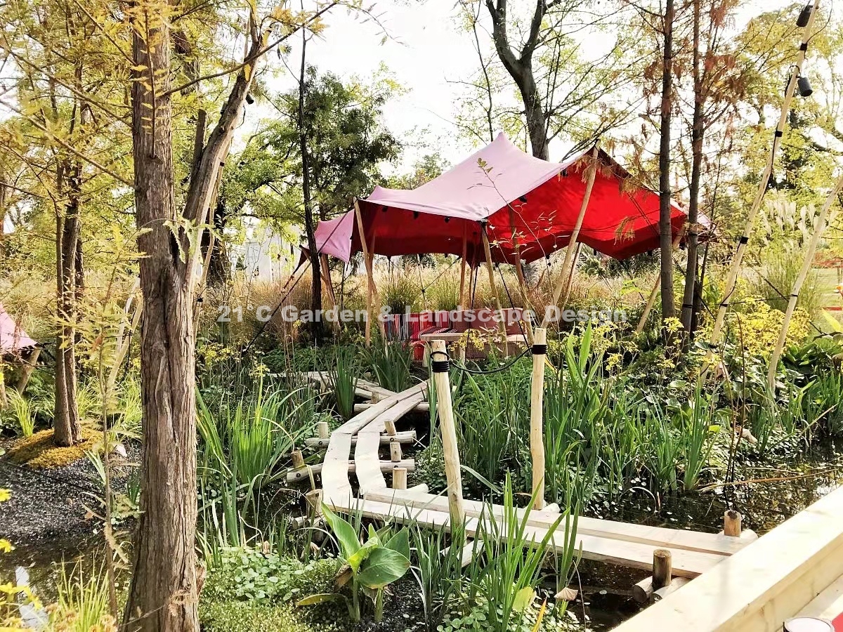 2019-武汉-200㎡-展示花园-波西米亚（植物施工） (13)