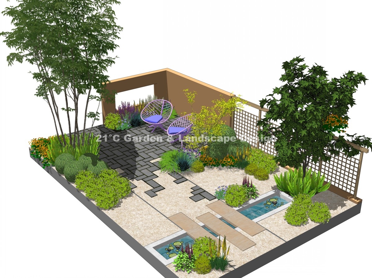 2021-武汉-25㎡-展示花园-现代自然风（植物施工） (2)