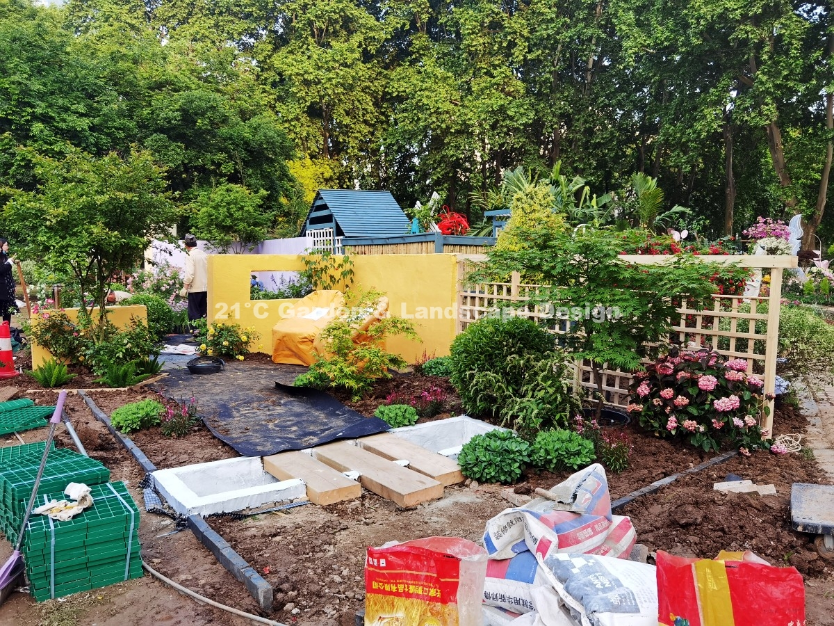 2021-武汉-25㎡-展示花园-现代自然风（植物施工） (3)