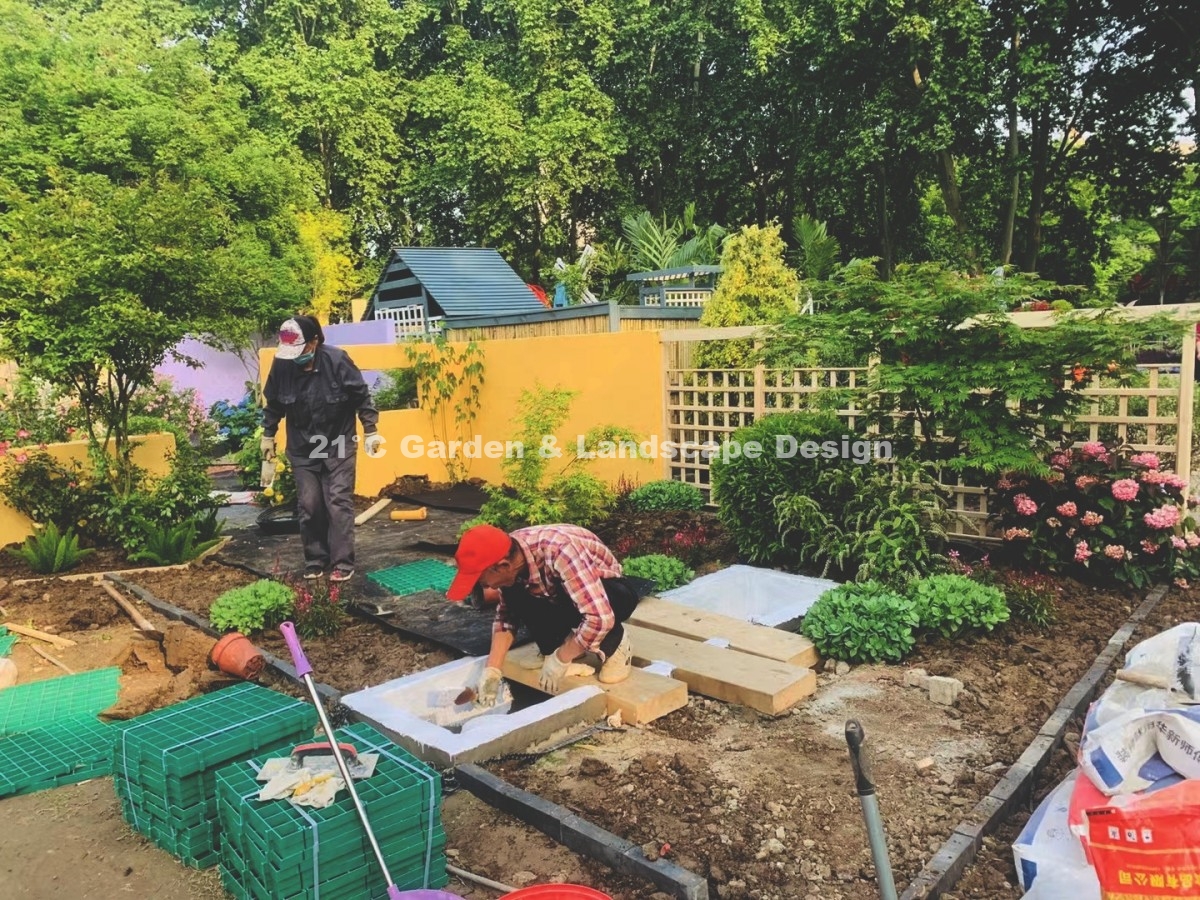 2021-武汉-25㎡-展示花园-现代自然风（植物施工） (4)