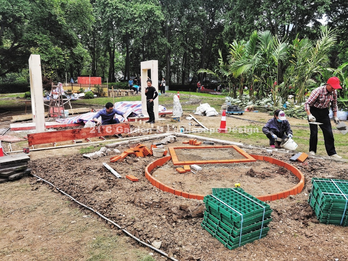 2021-武汉-25㎡-展示花园-田园自然风（设计施工） (07)