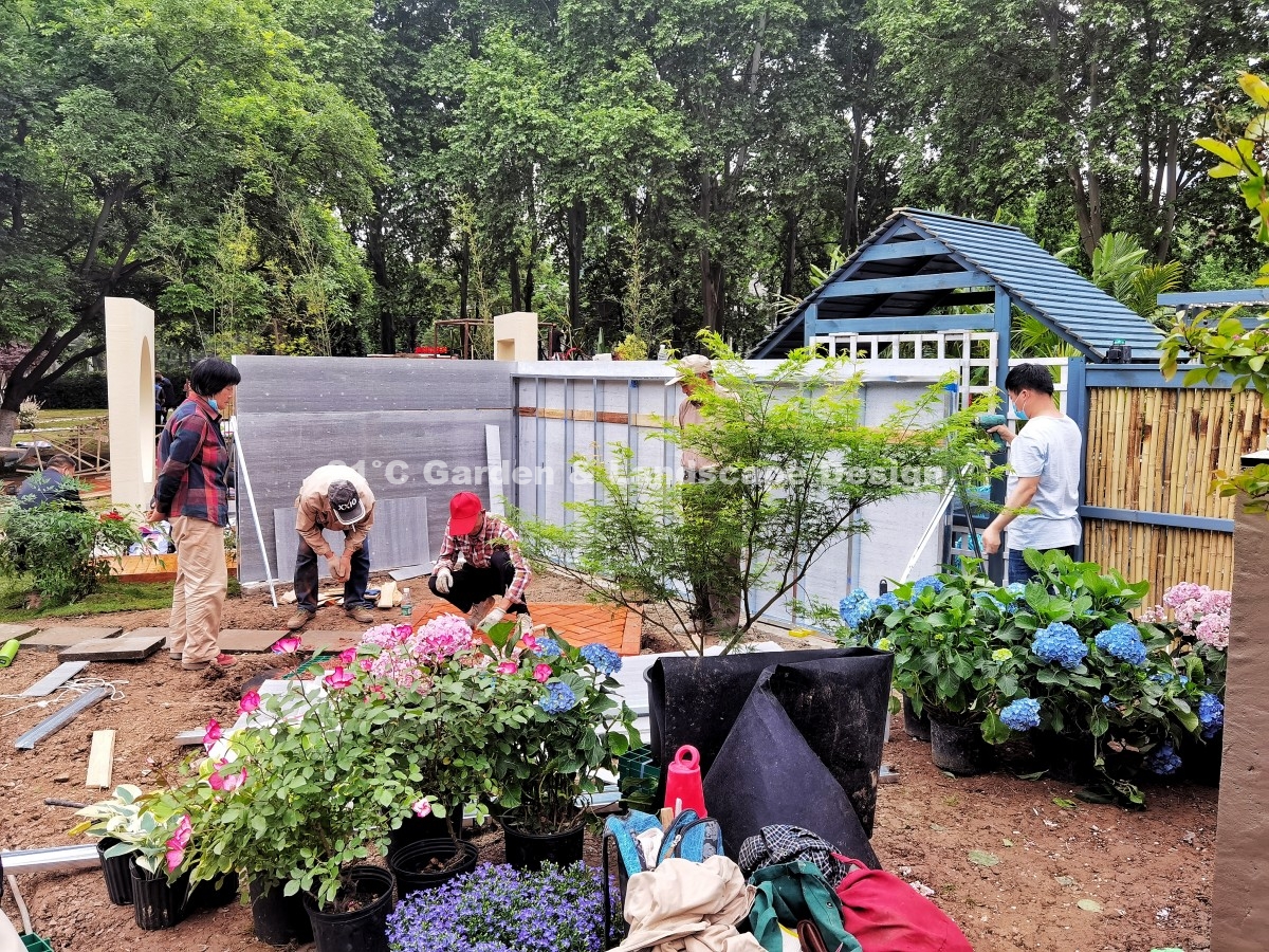 2021-武汉-25㎡-展示花园-田园自然风（设计施工） (08)