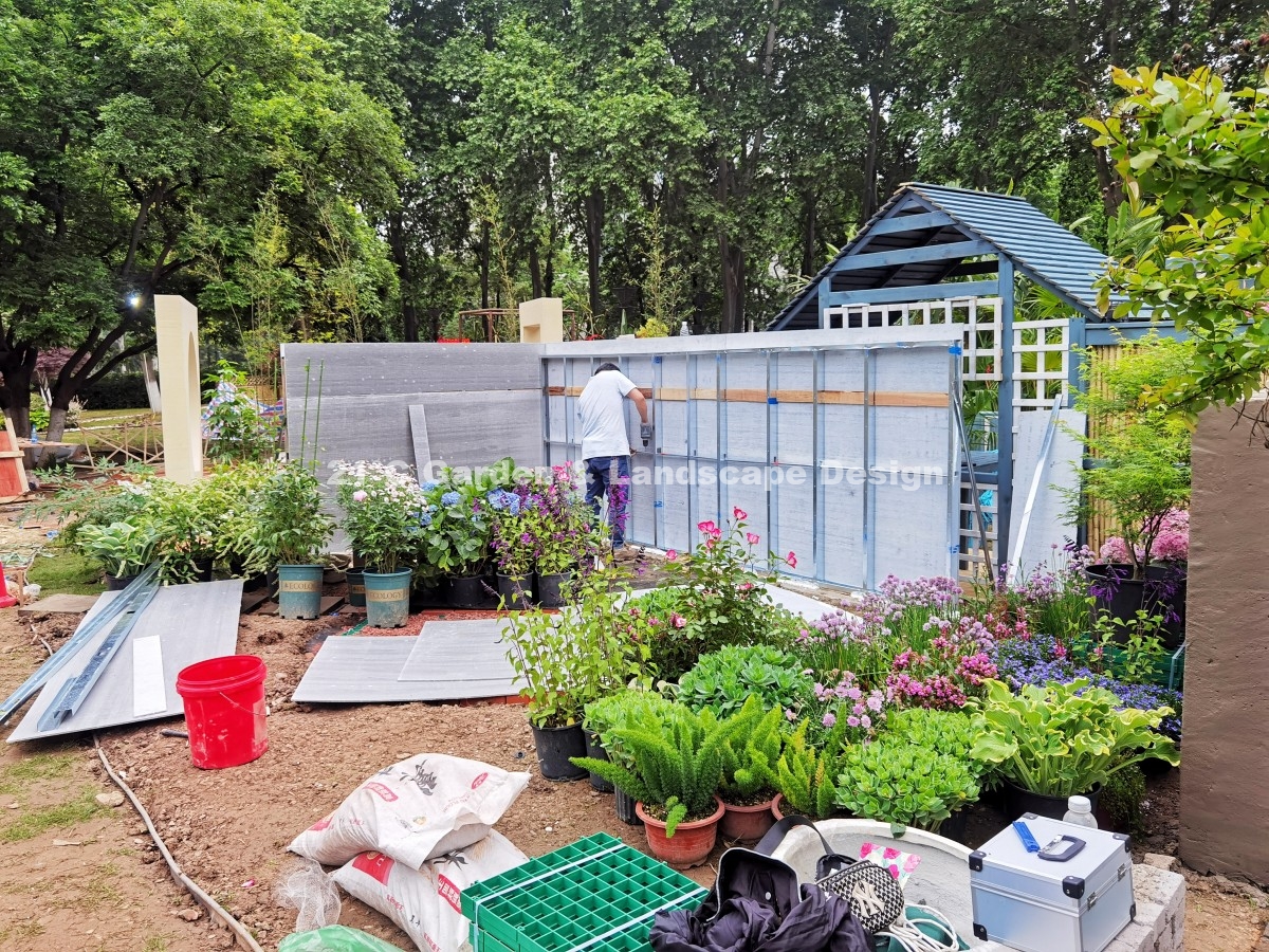 2021-武汉-25㎡-展示花园-田园自然风（设计施工） (09)