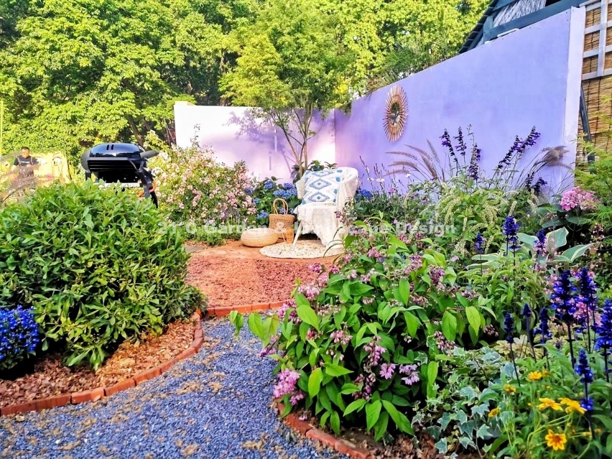 2021-武汉-25㎡-展示花园-田园自然风（设计施工） (12)