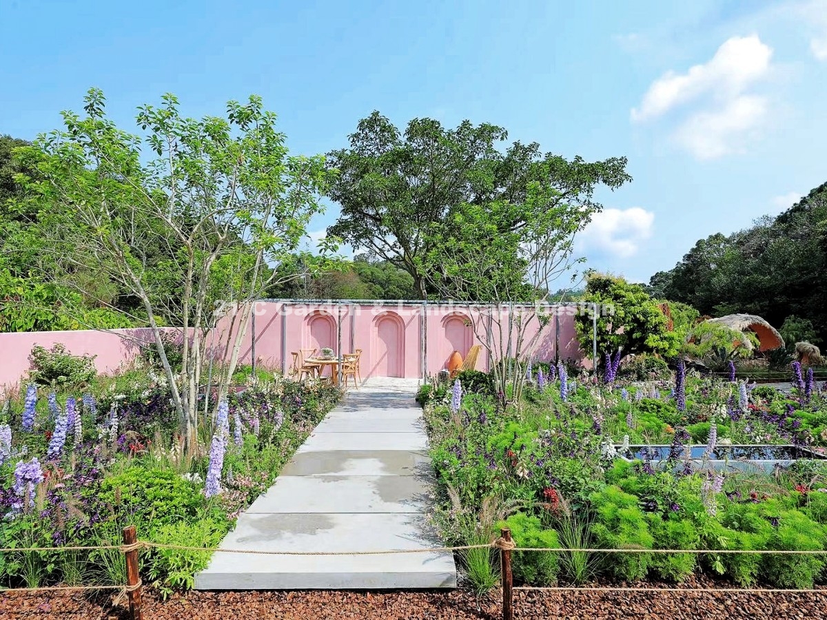 深圳-200㎡-展示花园-乡村自然风-植物施工 (1)